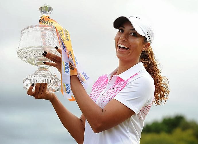 Lady Golfer Cheyenne Woods Wins Australian Ladies Masters 2014 Golf