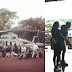 Photos/Video: Kanye West arrives in Uganda with Kim Kardashian & daughter North