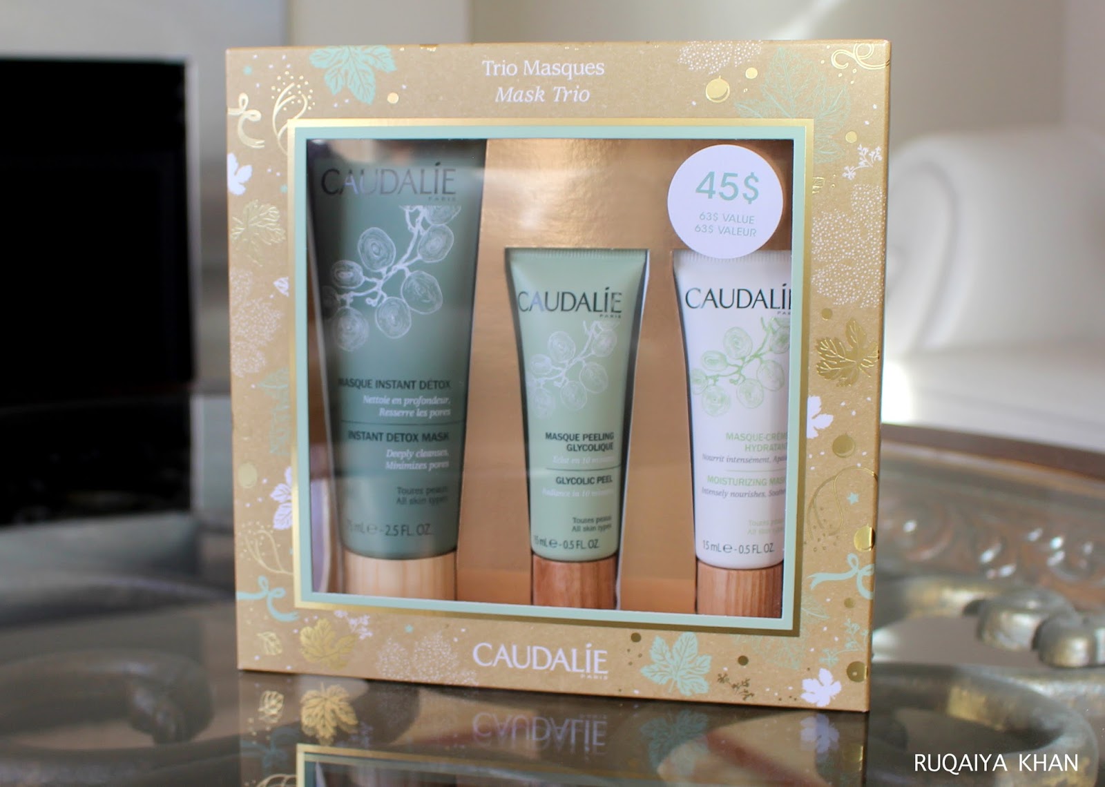 Ruqaiya Khan: Caudalie Mask Trio (Instant Detox Mask, Glycolic Peel and ...
