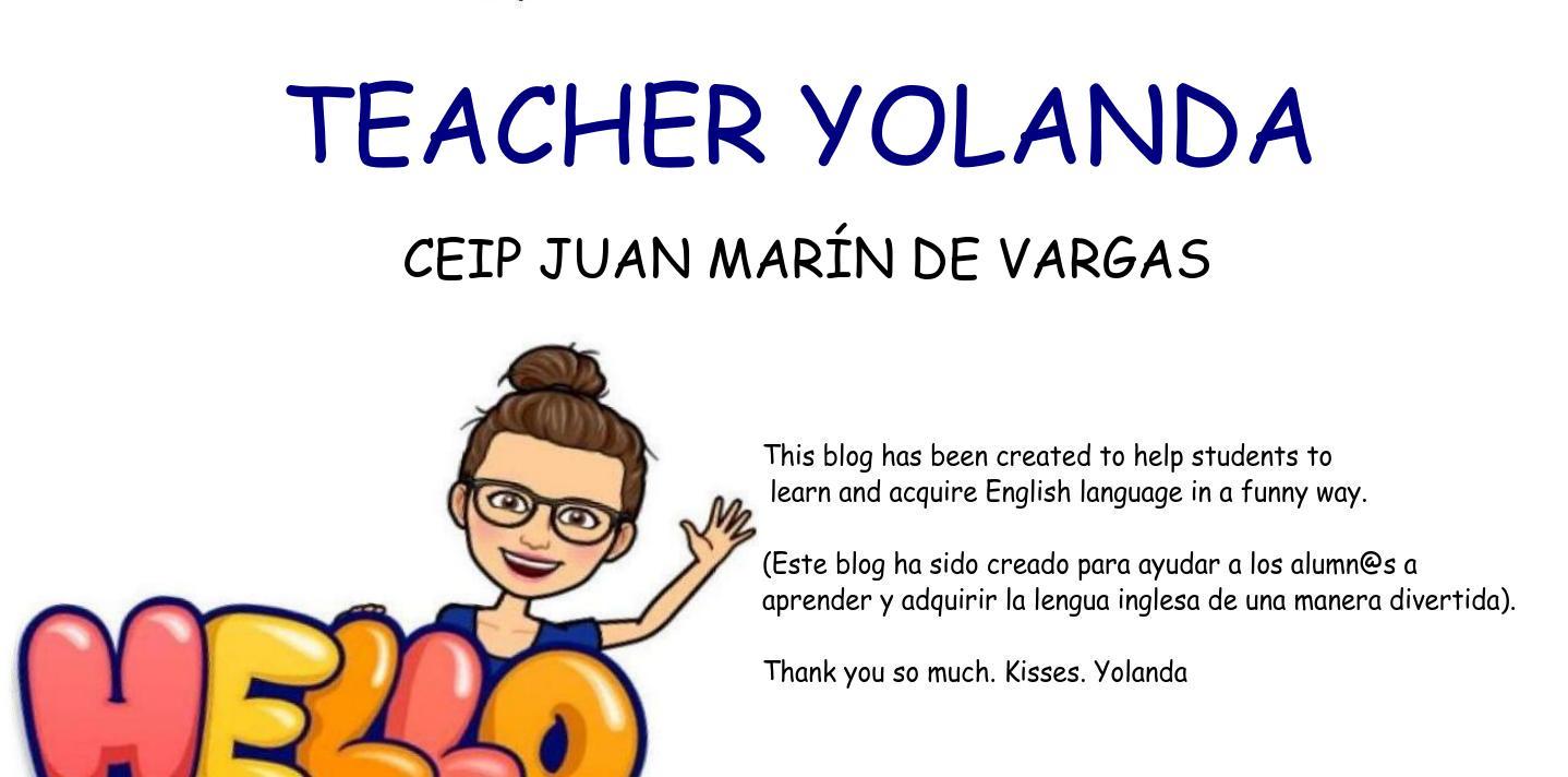 TEACHER YOLANDA GARCIA CEIP JUAN MARIN DE VARGAS