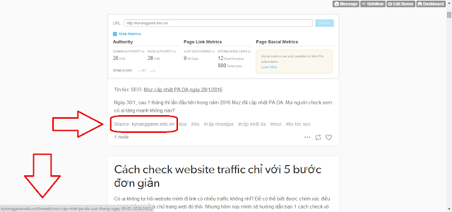 Link trần dofollow direct trên Tumblr Link trần dofollow no redirect trên Tumblr