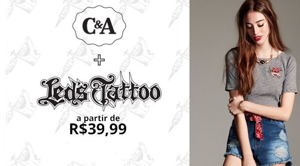 Tatuagens viram roupa na nova coleção da C&A C&A fez parceria com o maior estúdio de tattoos da América Latina para criar roupas que traduzem o lifestyle urbano.