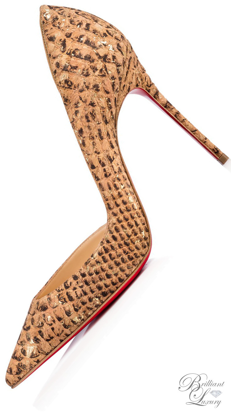 Brilliant Luxury by Emmy DE ♦ Christian Louboutin 'Iriza' Cork Ecorce