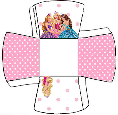 Barbie Princess Charm School: Free Printable Boxes