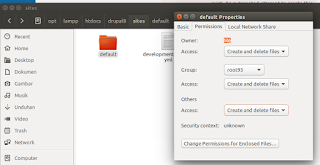 merubah hak akses folder dxrupal 8 di linux merubah hak akses folder dxrupal 8 di linux