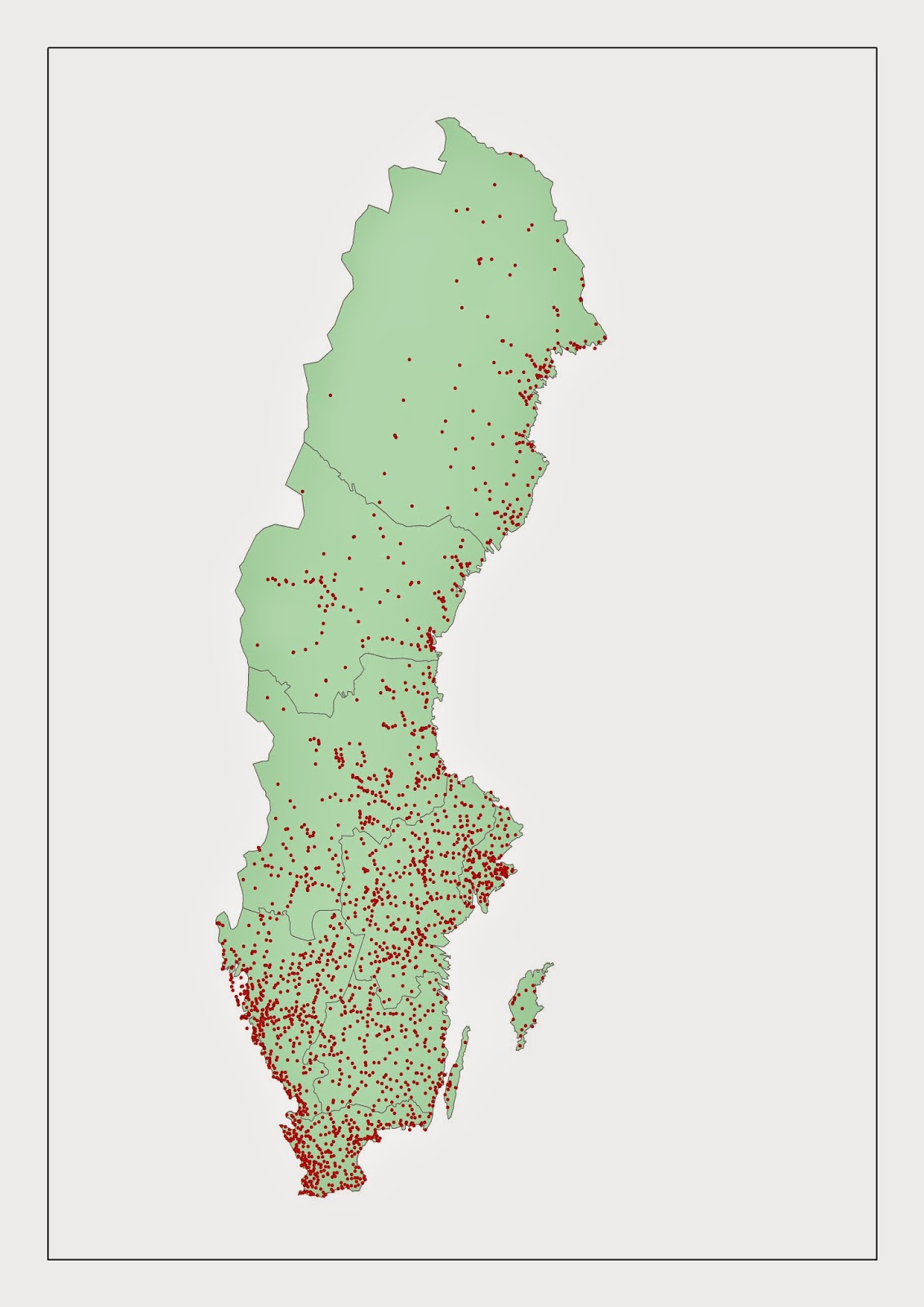 Sverigekarta Landskap Och Städer — Så hittar du kartorna