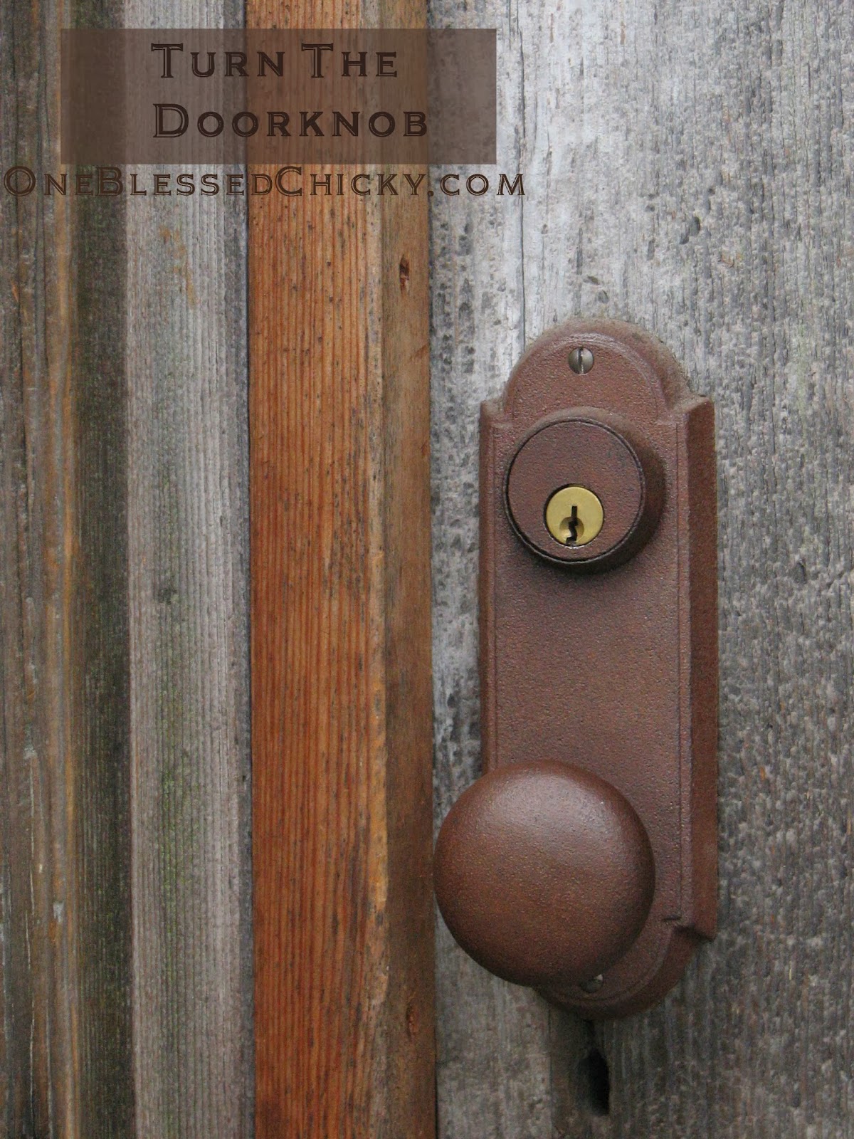 One Blessed Chicky Turn The Doorknob