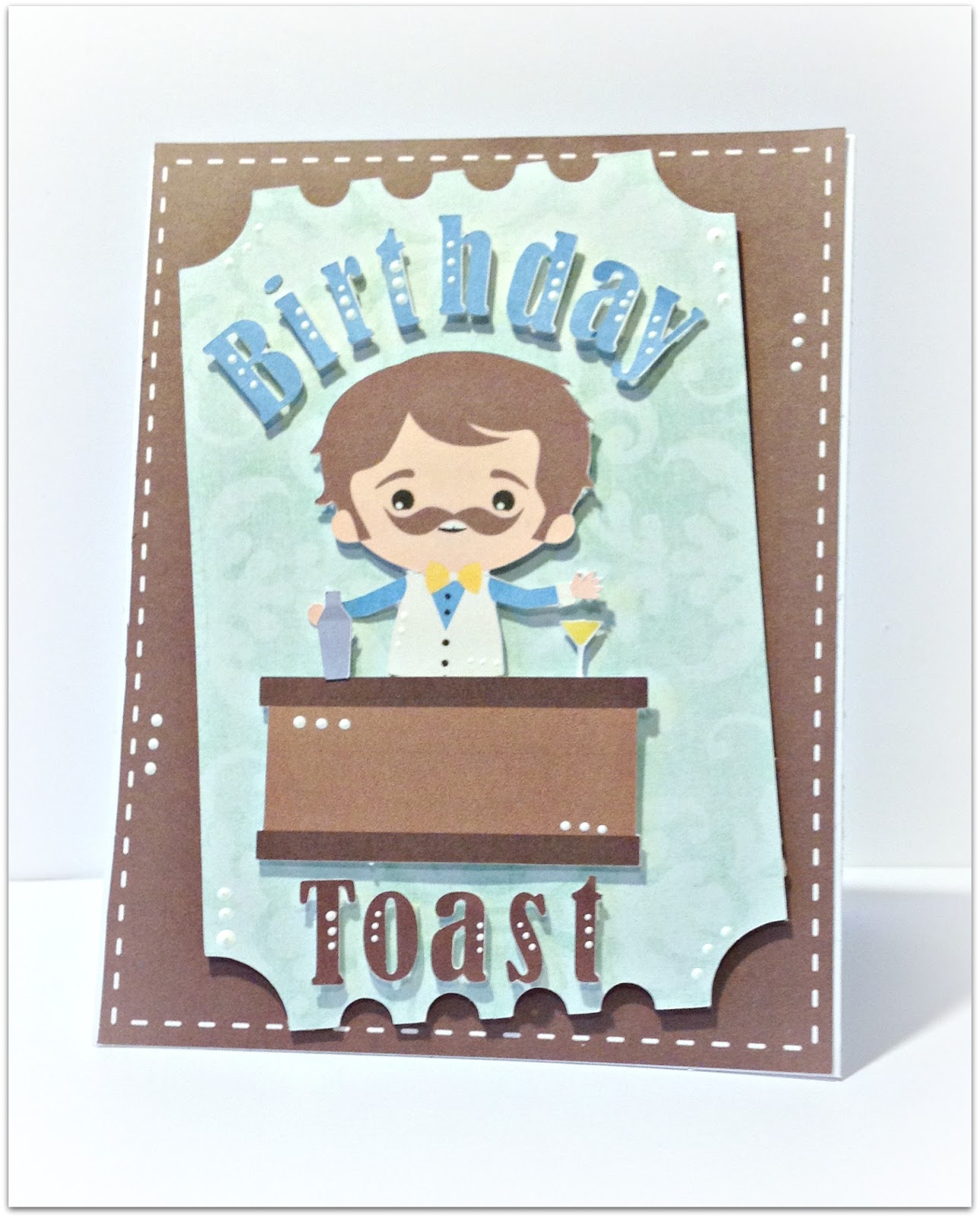 pretty paper pretty ribbons birthday toast card