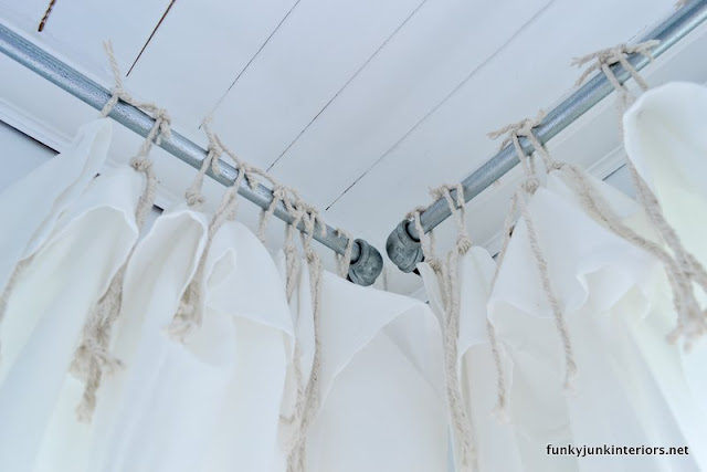 pipe fitting curtain rods unique window treatments