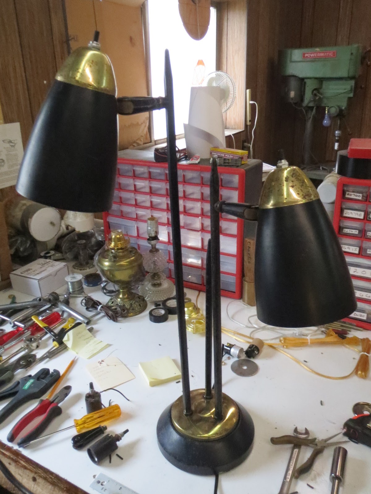 Lamp Parts and Repair Lamp Doctor MidCentury Table Lamp Rewired and