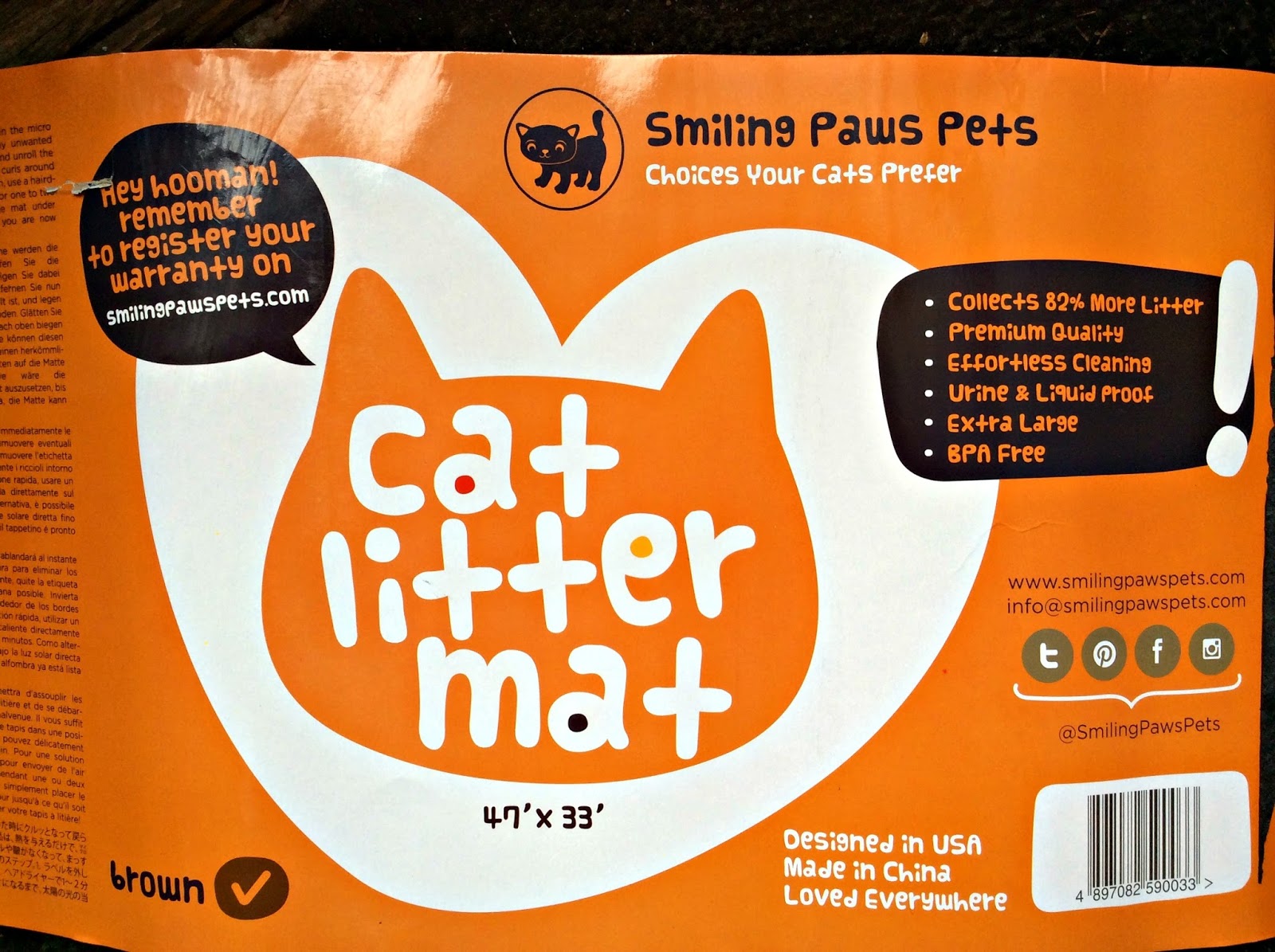 Melissa's Mochas, Mysteries and Meows Review & Giveaway Smiling Paws