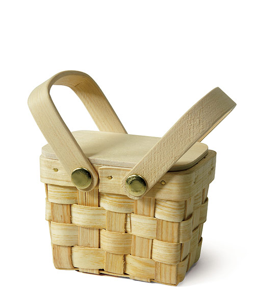 Miniature Woven Picnic Basket Unxia