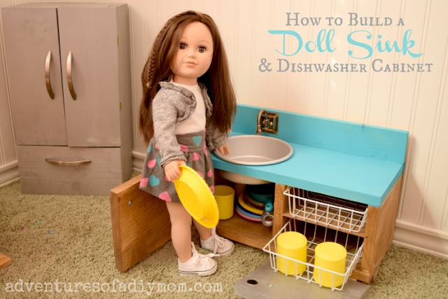 How to Build a Doll Sink and Dishwasher Cabinet
