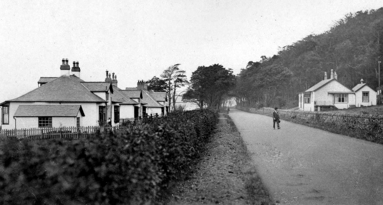 Tour Scotland Old Photograph Bungalows Inverkip Scotland Tour Scotland Old Photograph Bungalows Inverkip Scotland