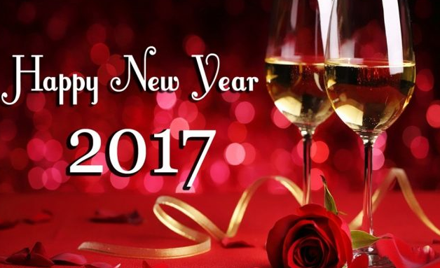 Happy New Year 2017 Greetings Card
