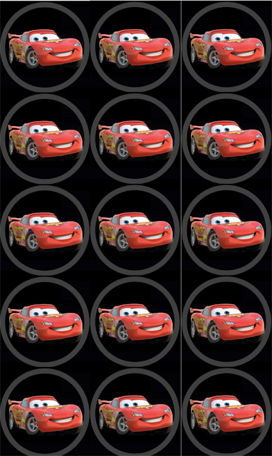 Cars: Free Printable Mini Kit. Cars Toppers or Free Printable Candy Bar Labels.