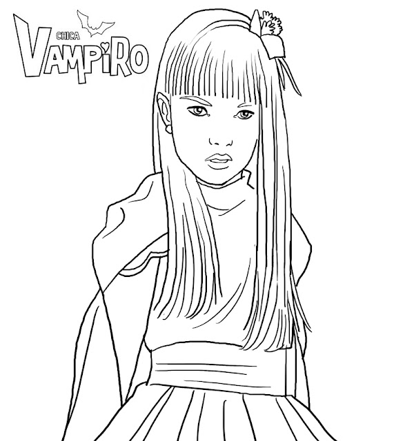 Chica Vampiro: Coloriage - Juliette Vladimoff de Chica Vampiro