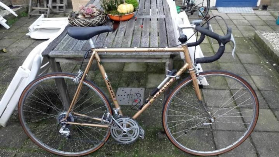 Rob fietst Gazelle Tour de L'Avenir 1973