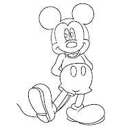 דפי צביעה מיקי מאוס
