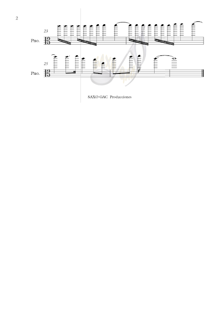 2 Balada para Adelina Partitura en clave de Do en 3º para viola