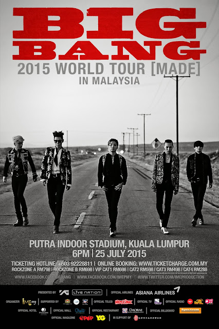 [Upcoming Event] BIGBANG 2015 WORLD TOUR [MADE] IN MALAYSIA TICKET LAUNCH ON MAY 17
