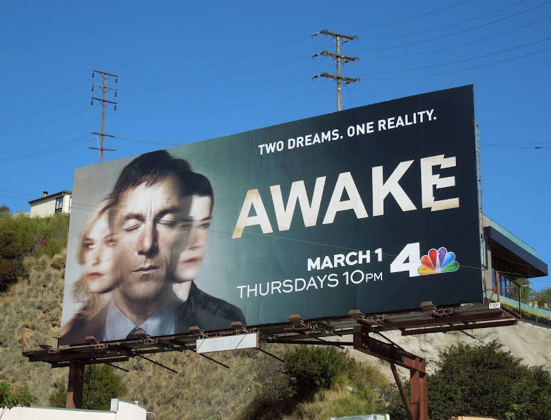 Awake series premiere TV billboard