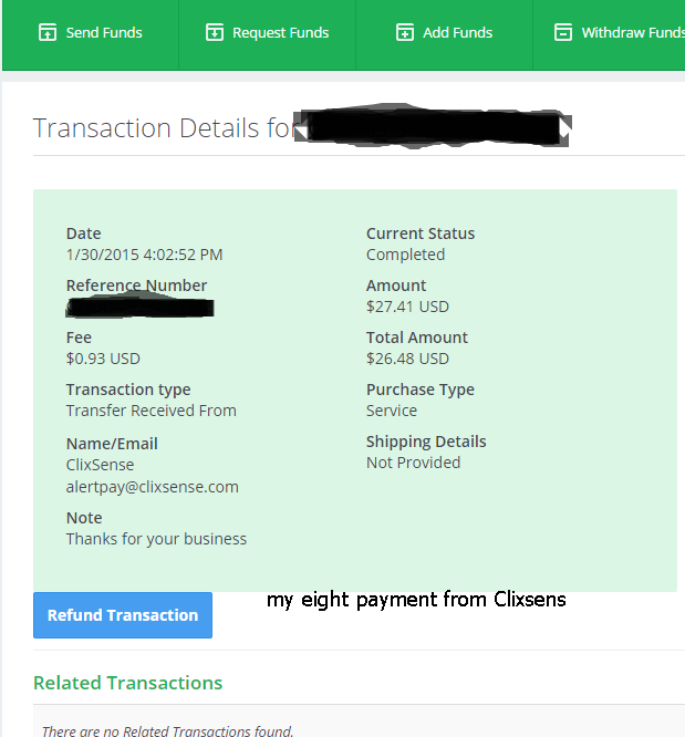 latest payment proof