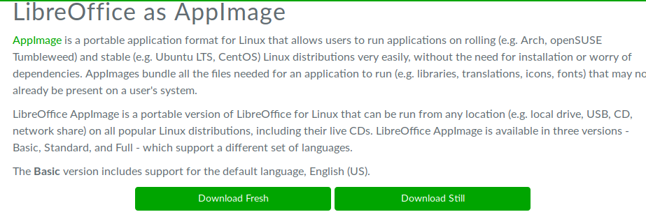 libreoffice still vs fresh libreoffice still vs fresh
