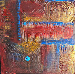 abstract acrylic paint series sun experiment renzetti mckinley lauren pks x12 swamp board