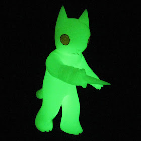 Glow in the Dark Cat with Dagger Vinyl Figure by Deth P Sun & FOE Gallery