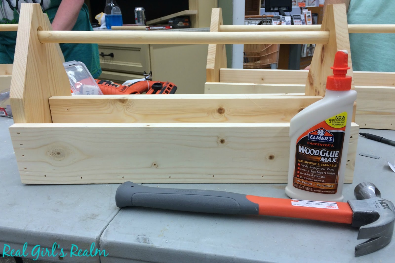 real girl s realm building a wooden grill tool caddy at home depot