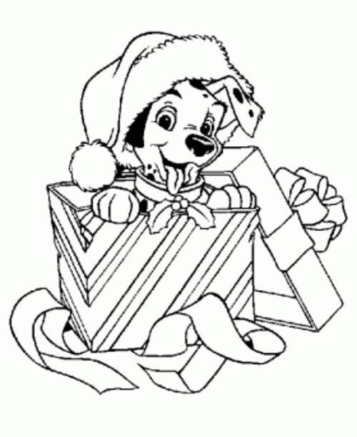 a puppy in a box coloring pages - photo #11