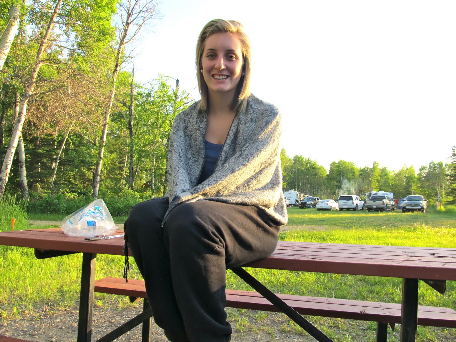 Jeff & Cass Travel Blog Camping, Tangent Park, Alberta