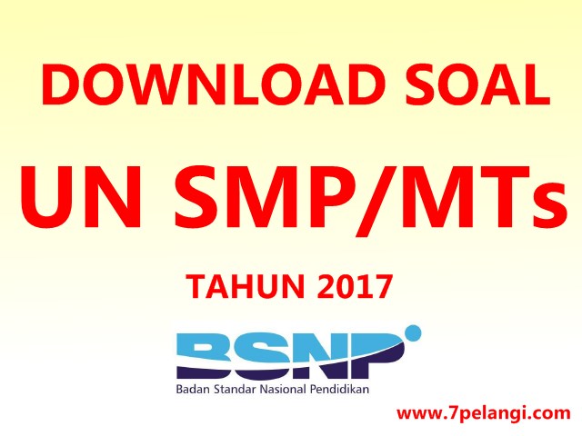 Download Lengkap Kumpulan Soal Un Bahasa Inggris Smp Mts Tahun 2000 2017 7pelangi Com