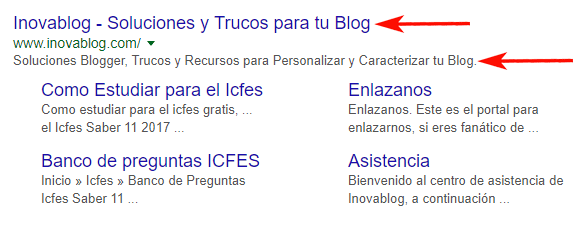 Meta Titulo y descripción de una pagina titulo y descripción de una pagina