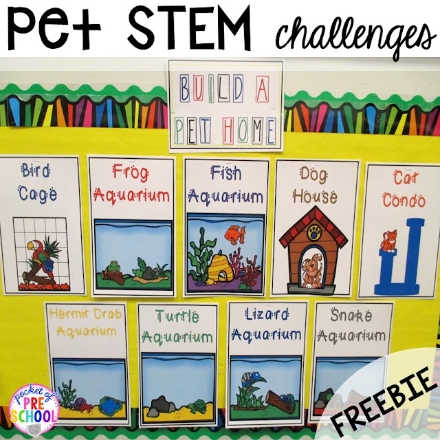 Pet Themed Activities and Centers Pocket of Preschool