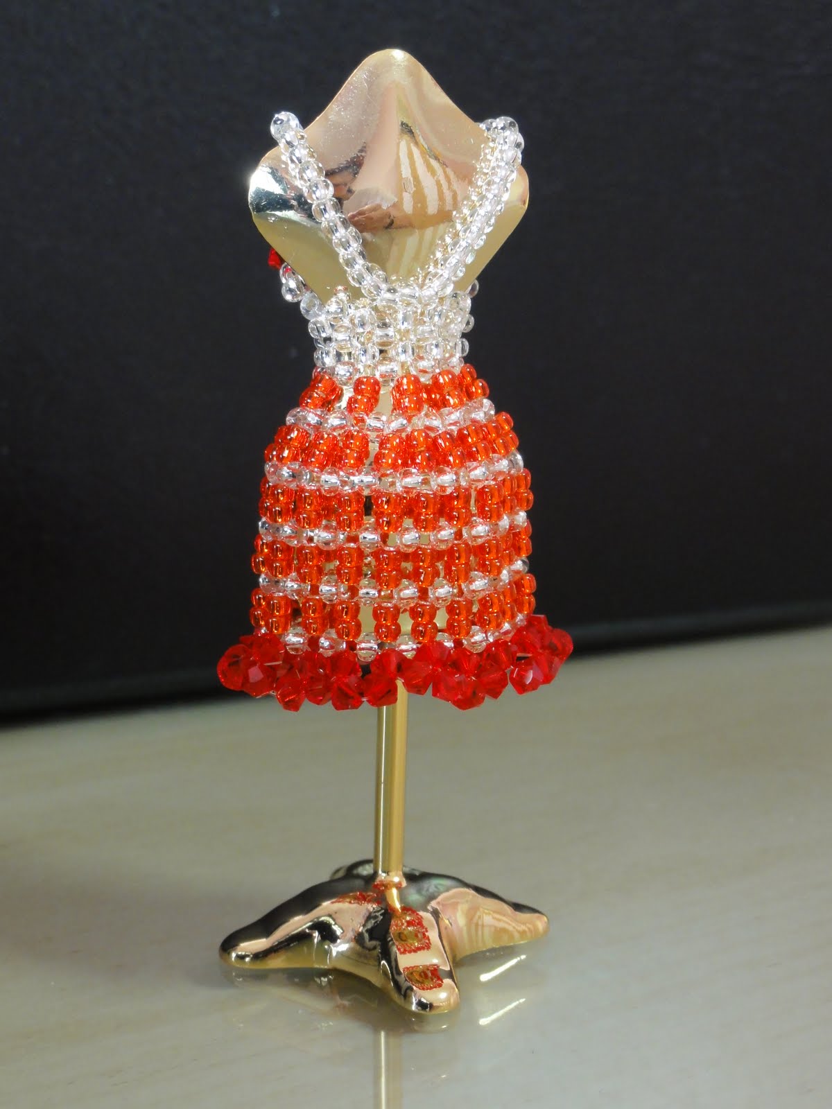 MinMinBeads Beads Dress CoutureRuby