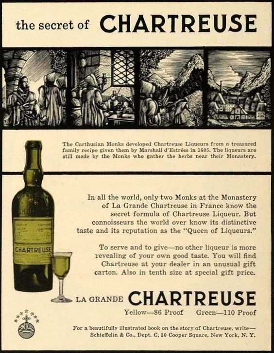 Traditional † Catholicism Chartreuse The Queen of Liqueurs Made by