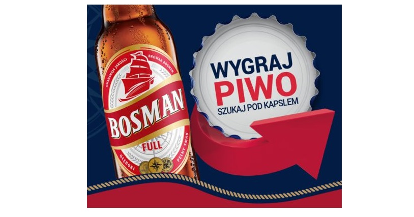 Do wygrania 700 000 puszek piwa Bosman 0,5l Konkurs