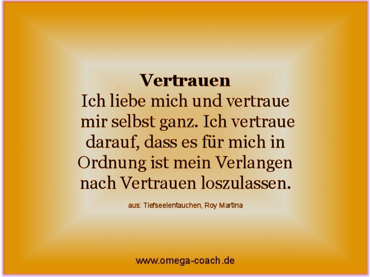 LASS DEIN LICHT STRAHLEN: VERTRAUEN