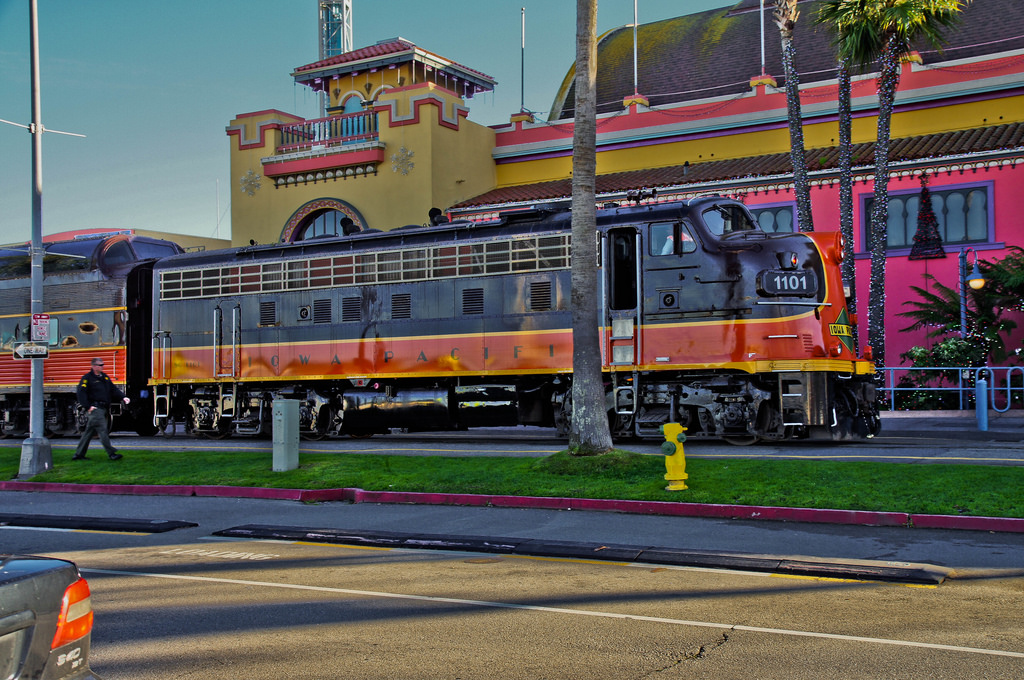 santa cruz trains railroads of the monterey bay santa cruz county train to christmas town watsonville