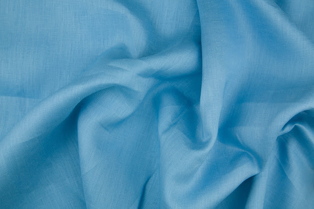 Cool Blue Handkerchief Linen Fabric