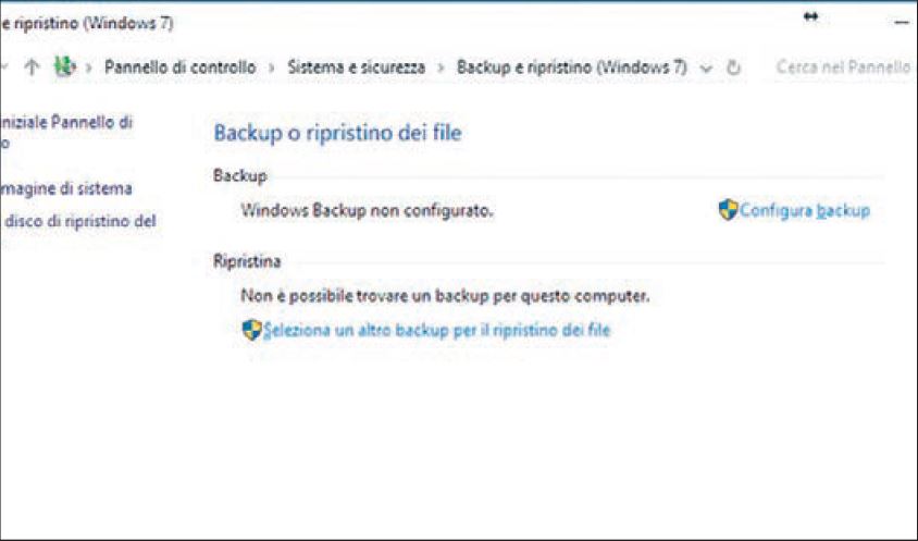 Come fare backup Windows 10