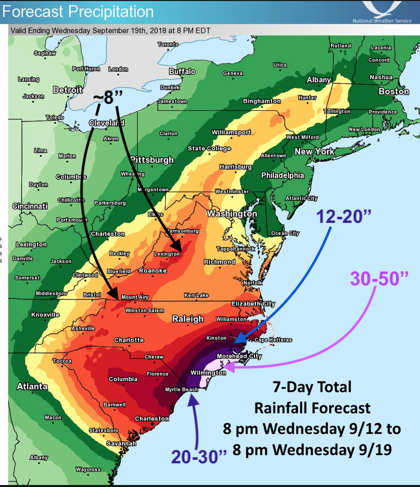 MSE Creative Consulting Blog Hurricane Florence Flooding Outlook