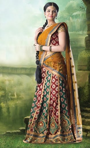 South Indian Half Saree Beauty Of Indian Wear