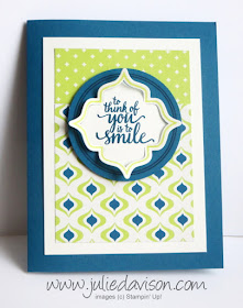 Stampin' Up! Eastern Beauty Thinking of You Card ~ Eastern Palace Suite ~ 2017-2018 Stampin' Up! Annual Catalog ~ www.juliedavison.com