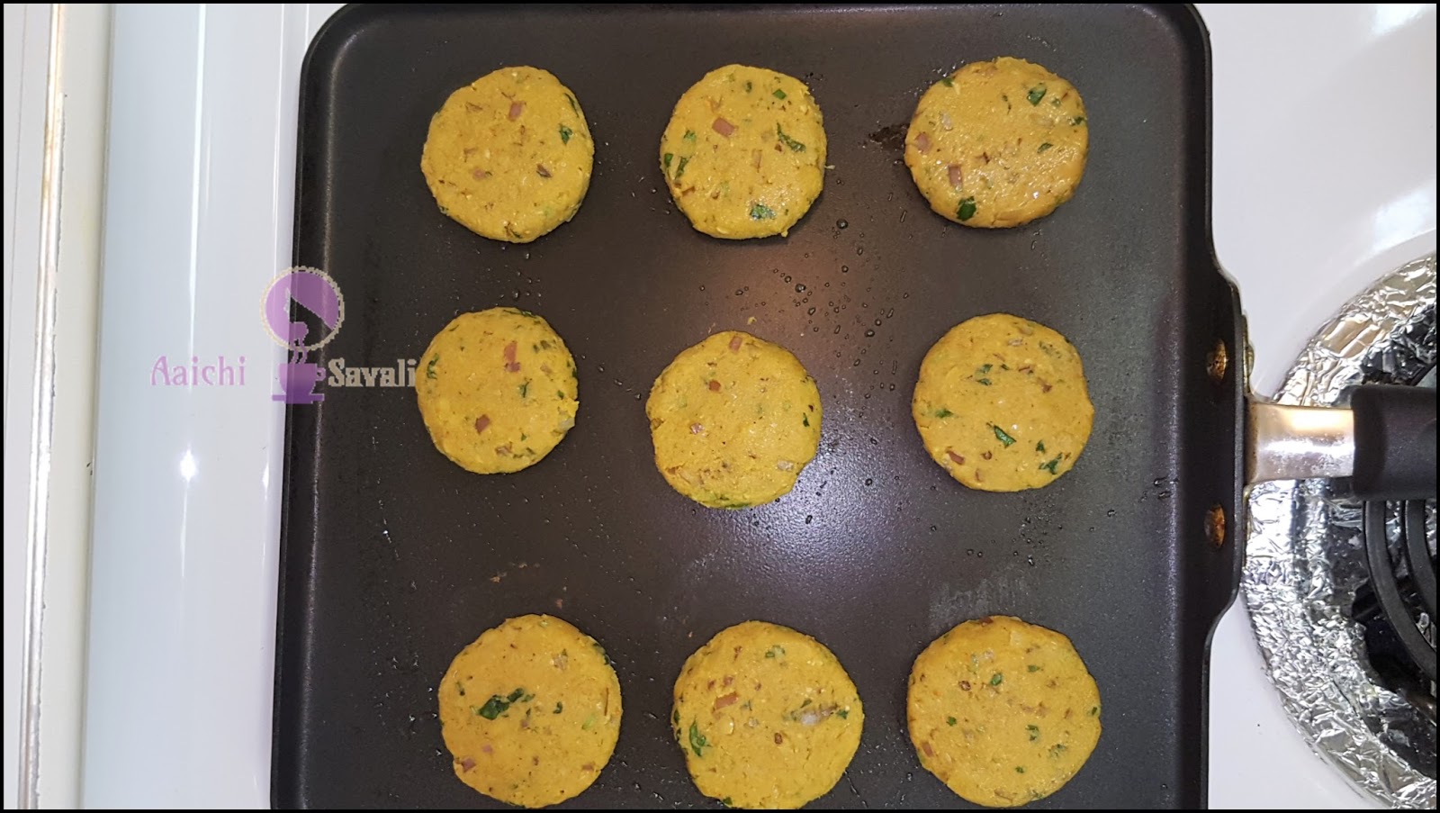 High Protein and Low Calorie SoyaChickpea Tikki Aaichi Savali