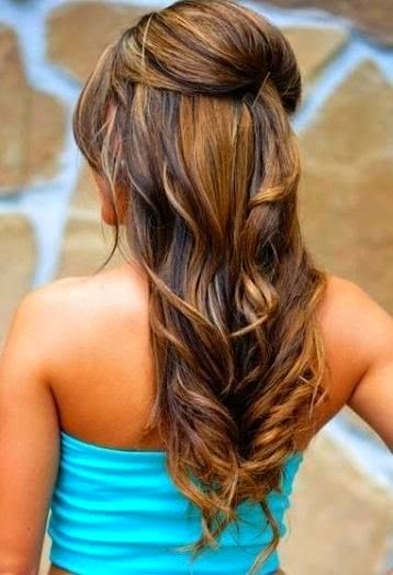 Easy hairstyle with curls}