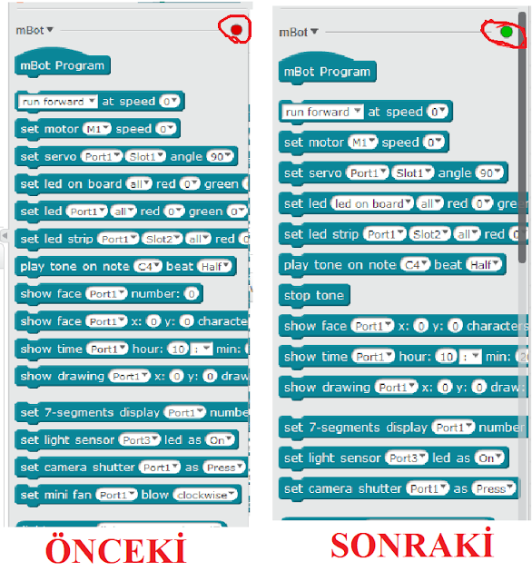 mbot bağlantı kontrolü - Temsili mbot bağlantı kontrolü - Temsili
