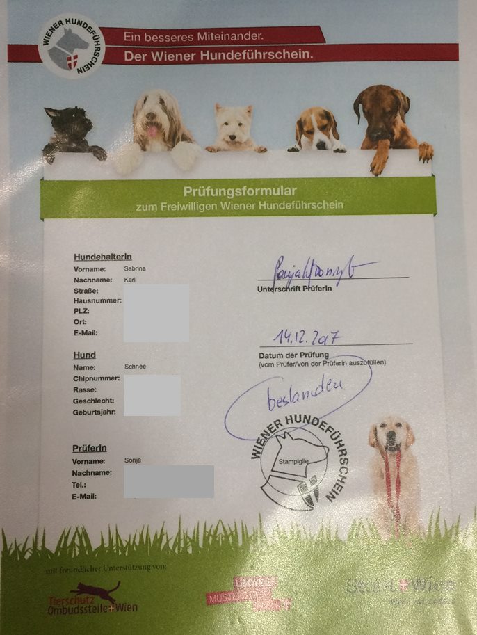  Hundetrainerin Sabrina Karl, PhD: Stolzes, frisch gebackenes Motiv 
